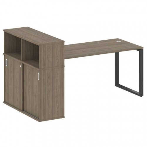 Стол письменный с шкафом-купе на О-обр. м/к Metal System БО.РС-СШК-3.4 фото 2