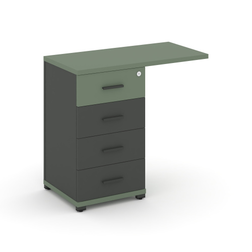 Тумба приставная с 4 ящикам Concept CN.TUS-001 W фото 2 Тумба приставная с 4 ящикам Concept CN.TUS-001 W фото 2