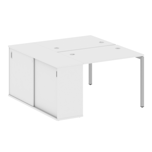 Бенч-система с шкафом-купе на П-обр. м/к Metal System Quattro 40БП.РС-СШК-1.1 фото 4