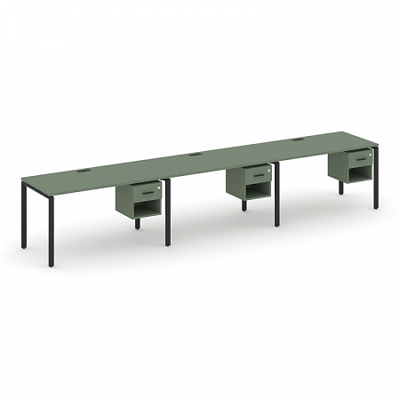 Бенч-система на 3 места с подвесными тумбами Concept CN.ORS-140