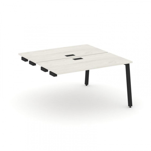 Style Project Стол-приставка к опор. элем. SN-5A.DPRS-003 Дуб Табак/Металл Белый 1380*1232*750