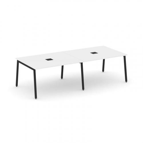 Style Project Стол переговорный SN-4A.SPRG-042 Белый/Металл Антрацит 2360*1180*750 фото 3 Style Project Стол переговорный SN-4A.SPRG-042 Белый/Металл Антрацит 2360*1180*750 фото 3