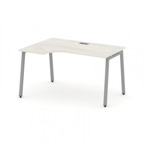 Style Project Стол рабочий эргоном. SN-4A.SPA-002(L) Белый/Металл Антрацит 1580*600/980*750 фото 4