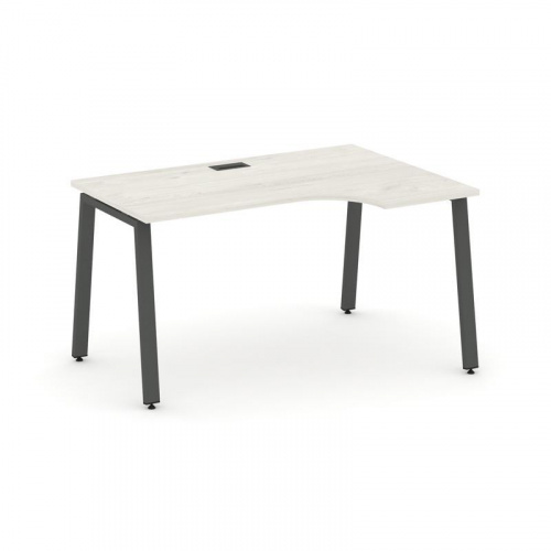 Style Project Стол рабочий эргоном. SN-6A.SPA-001(R) Вяз Благородный/Металл Антрацит 1380*600/980*75 фото 27