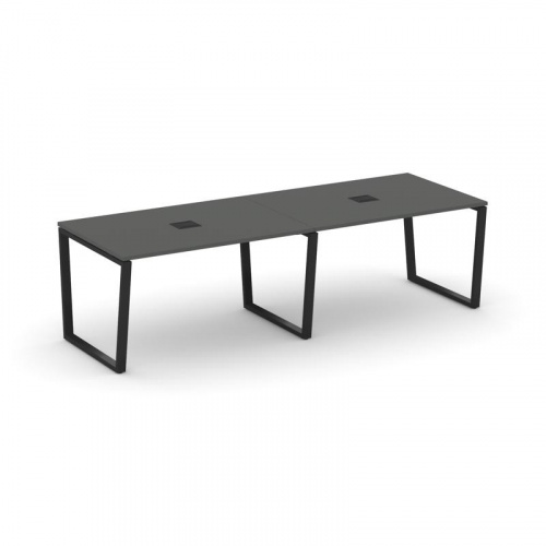 Style Project Стол переговорный SN-6T2.SPRG-013 Акация Лорка/Металл Антрацит/Заглушка Металл Антраци фото 7