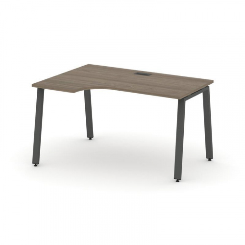 Style Project Стол рабочий эргоном. SN-6A.SPA-001(L) Антрацит/Металл Белый 1380*600/980*750 фото 26