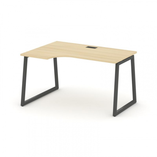 Style Project Стол рабочий эргоном. SN-4T1.SPA-012(L) Акация Лорка/Металл Антрацит/Заглушка Пластик фото 28