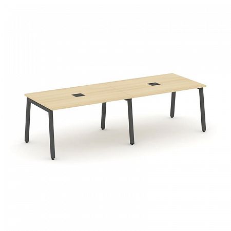 Style Project Стол переговорный SN-5A.SPRG-011 Акация Лорка/Металл Антрацит 1960*980*750