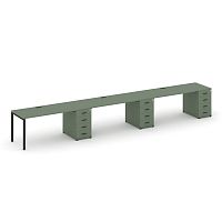 Бенч-система на 3 места с 3 опорными тумбами Concept CN.ORS-442