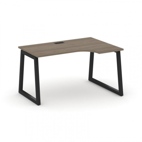 Style Project Стол рабочий эргоном. SN-5T1.SPA-022(R) Акация Лорка/Металл Антрацит/Заглушка Пластик фото 8