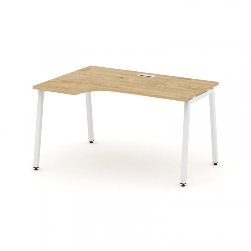 Style Project Стол рабочий эргоном. SN-4A.SPA-002(L) Белый/Металл Антрацит 1580*600/980*750 фото 21