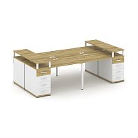 Бенч-система на 4 места с 2 опорными тумбами Concept CN.DRS-441