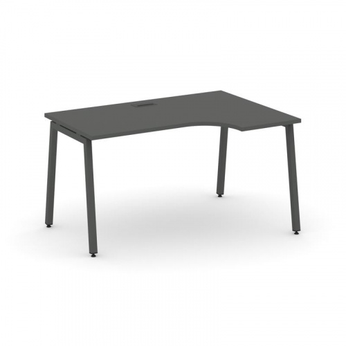 Style Project Стол рабочий эргоном. SN-4A.SPA-012(R) Дуб Табак/Металл Антрацит 1580*700/980*750 фото 25