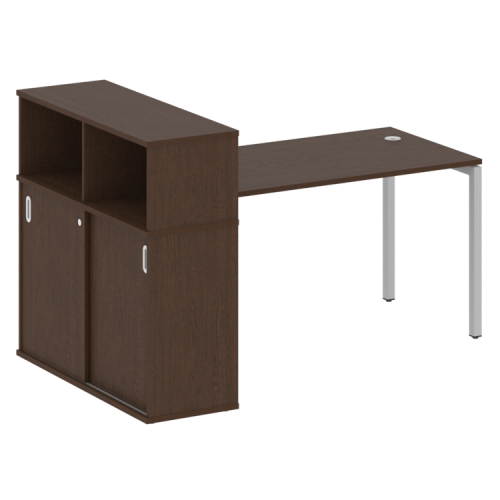 Стол офисный с шкафом-купе на П-обр. м/к Metal System Quattro 40БП.РС-СШК-3.3 фото 11