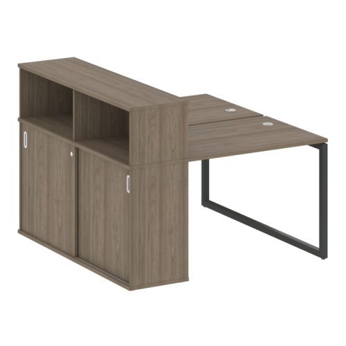 Бенч-система с шкафом-купе на О-обр. м/к Metal System Quattro 40БО.РС-СШК-2.1