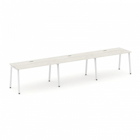 Style Project Рабочая станция 1 сторон. SN-4A.ORS-051 Дуб Наварра/Металл Белый 2940*800*750