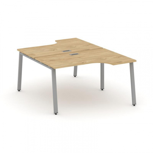 Style Project Рабочая станция эргоном. SN-6A.DRPA-022 Дуб Табак/Металл Белый 1580*1632/1992*750 фото 5