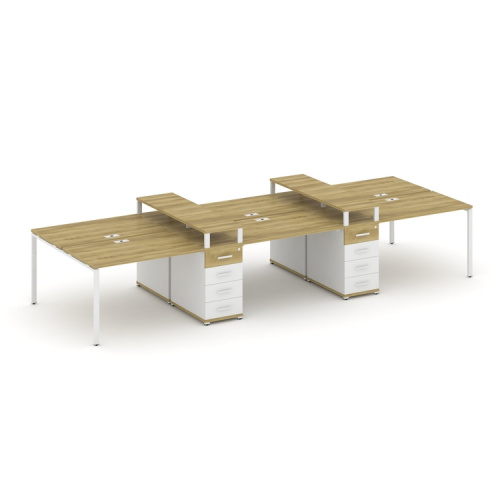 Бенч-система на 6 мест с 2 опорными тумбами Concept CN.DRS-466 фото 11