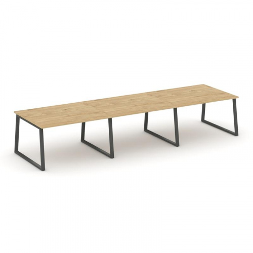 Style Project Стол переговорный SN-6T1.SPRG-053.3 Акация Лорка/Металл Антрацит 4140*1180*750 фото 7