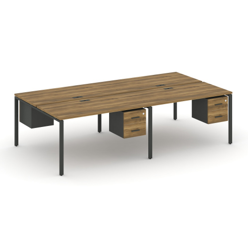 Бенч-система на 4 места с подвесными тумбами Concept CN.DRS-135